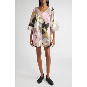 NEW STINE GOYA floral relaxed mini dress in wild flowers